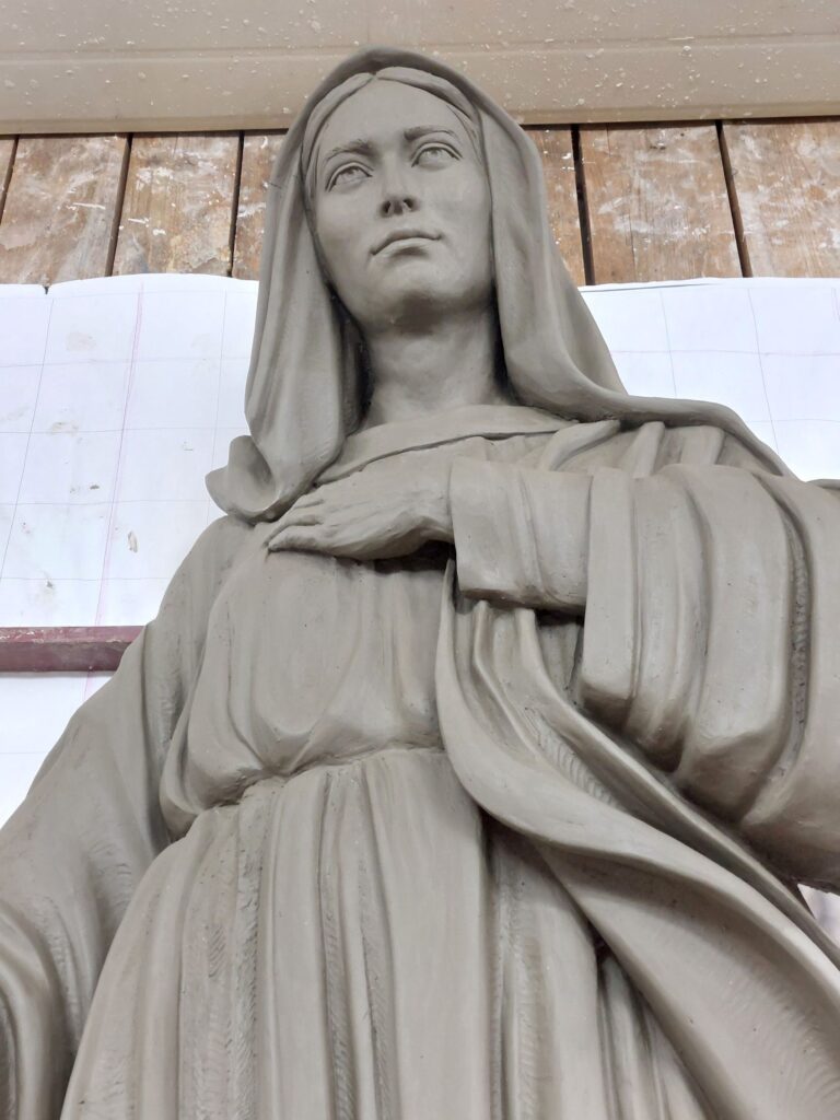 Matla Boża Konin widok z bliska podczas realizacji