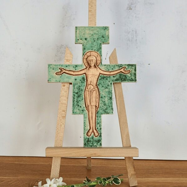 Ceramiczny Krzyż Zielony