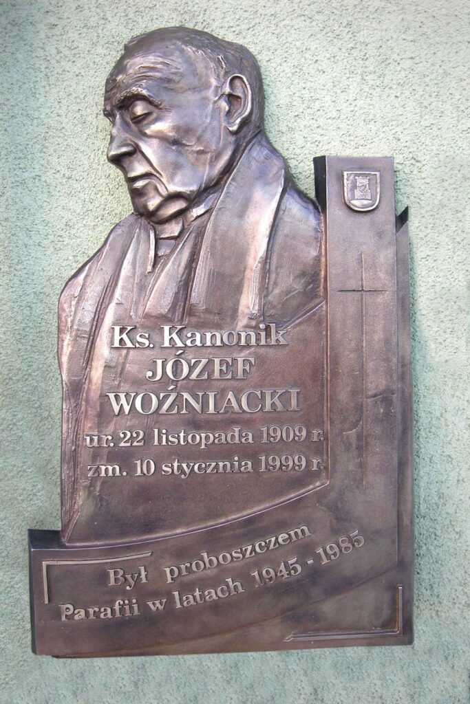 Józef Woźniacki- commemorative plaque